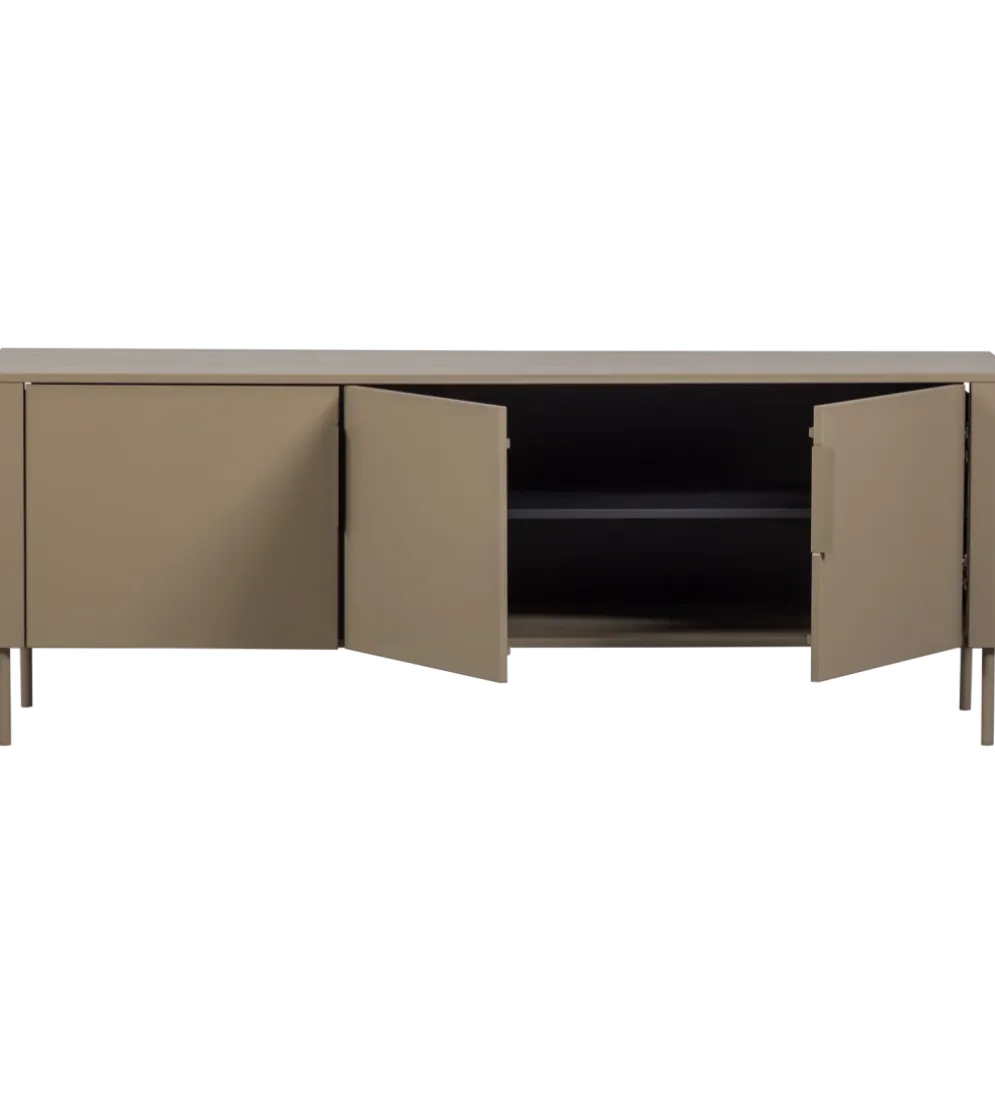 Stolik pod TV GUNNAR 154 cm drewno sosny szary