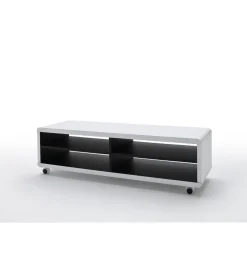 Stolik pod TV JEFF II 120cm biało czarny