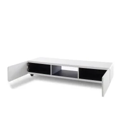 Stolik pod TV JEFF III 140 cm biało czarny