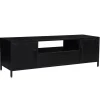 Stolik pod TV KALA 180 cm drewno mango czarna