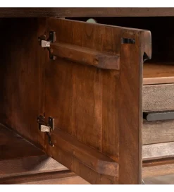 Stolik pod TV KILIAN 200 cm drewno mango brązowa