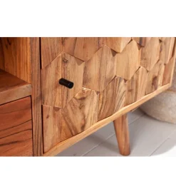 Stolik pod TV Komodo Mystic Living 140 cm drewno akacja