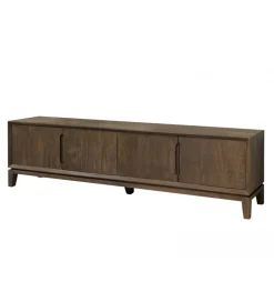 Stolik pod TV KORTE 210 cm drewno mango brąz