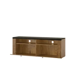 Stolik pod TV LARONA 140 Cm O Wybarwieniu Satin Nussbaum z kolorem Touchwood