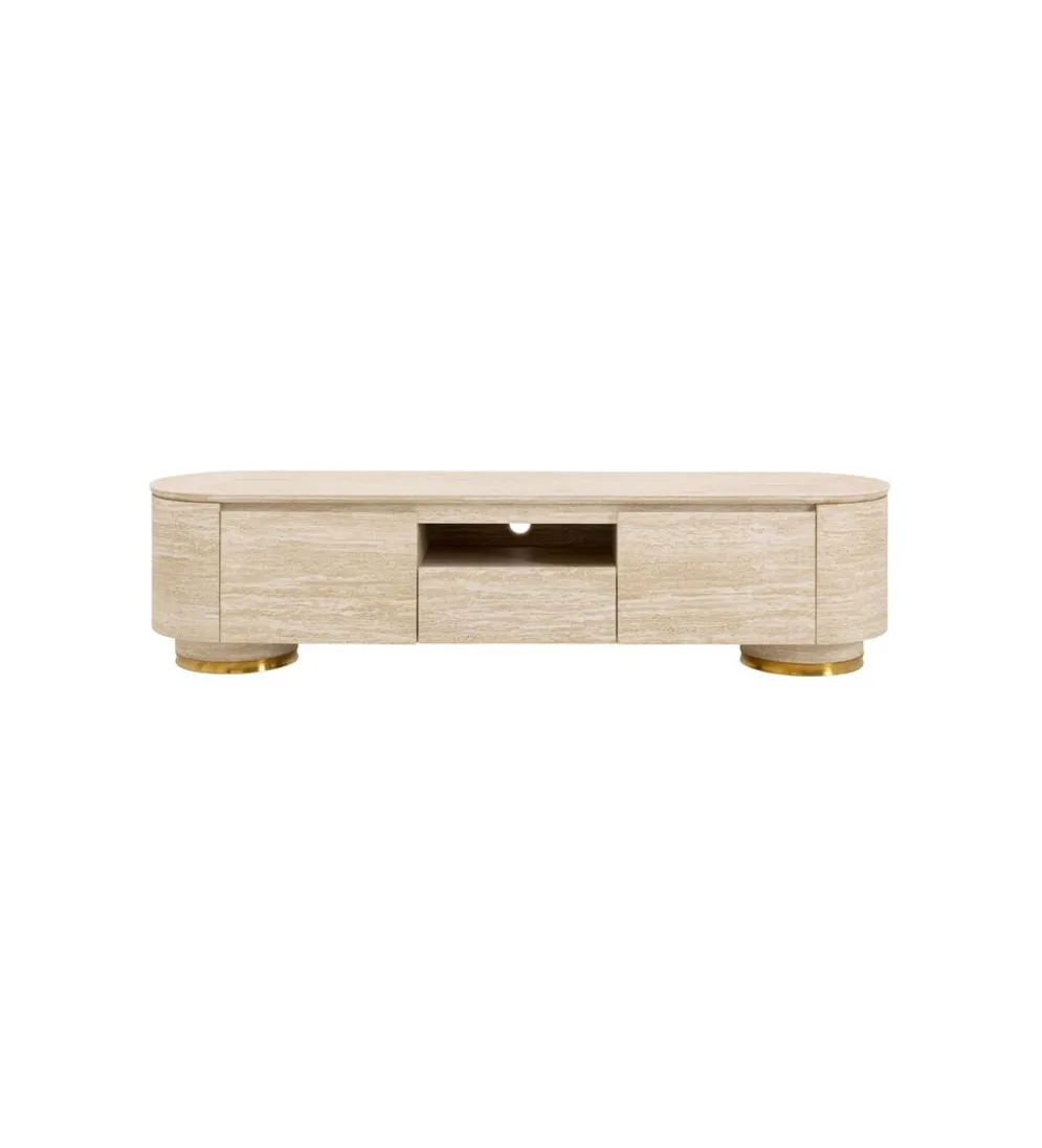 Stolik pod TV LINNEA 160 x 45 cm naturalny