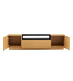 Stolik pod TV LOFT 160 cm naturalna czarna