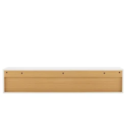 Stolik pod TV LOFT wiszący 150 cm biało naturalny