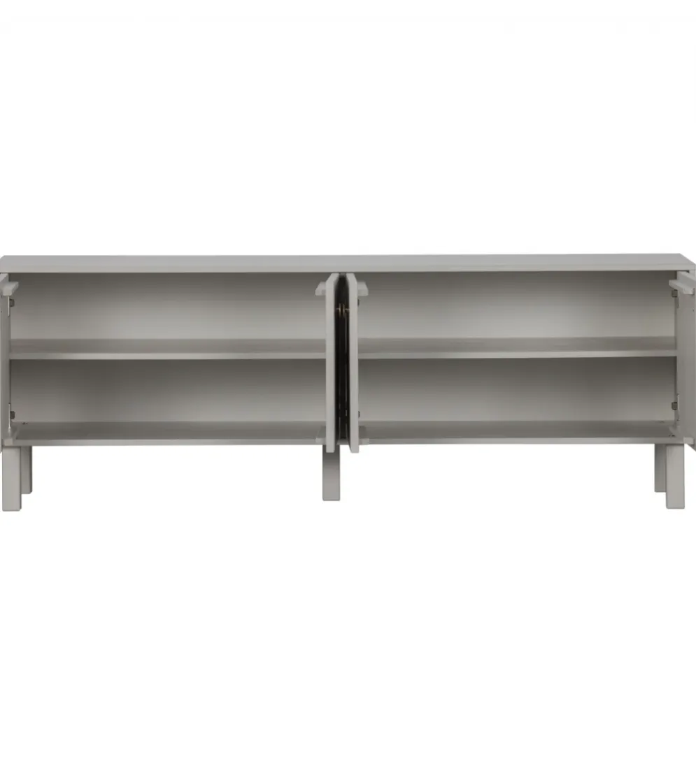 Stolik pod TV MADU 160 cm drewno sosny szary