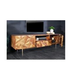 Stolik pod TV MIRANDA 160 cm drewno sheesham