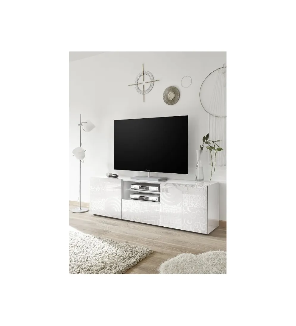 Stolik pod TV MIRO 180 cm biały