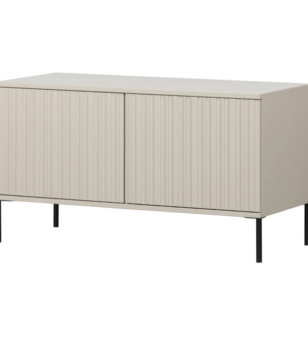 Stolik pod TV NEW GRAVURE 100 cm drewno sosny dust