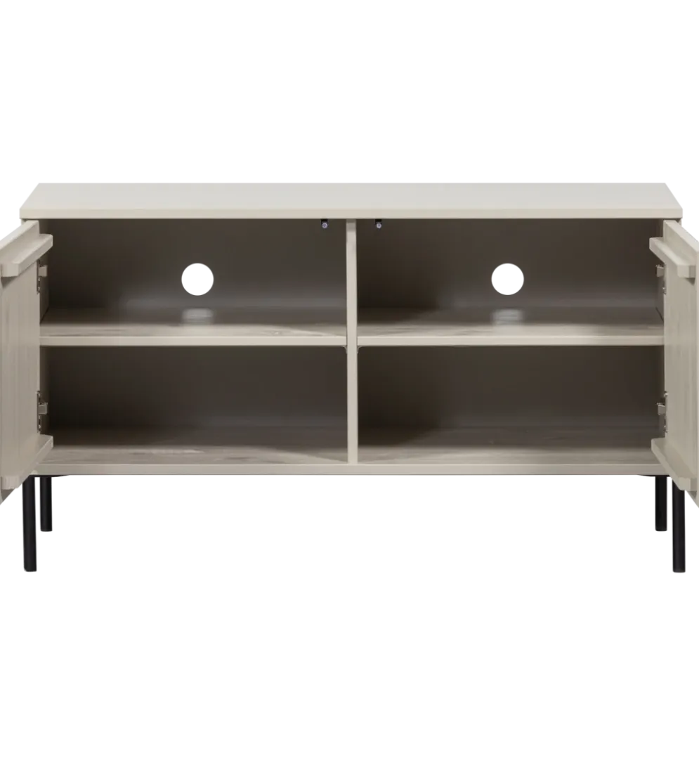 Stolik pod TV NEW GRAVURE 100 cm drewno sosny dust