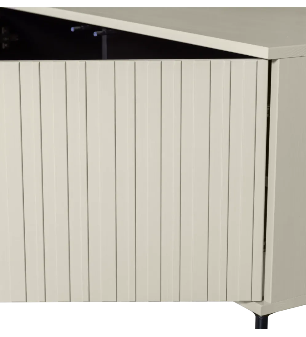 Stolik pod TV NEW GRAVURE 150 cm drewno sosny dust