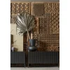 Stolik pod TV NEW GRAVURE 100 cm drewno sosny czarny