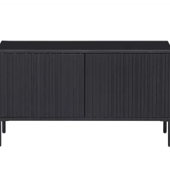 Stolik pod TV NEW GRAVURE 100 cm drewno sosny czarny
