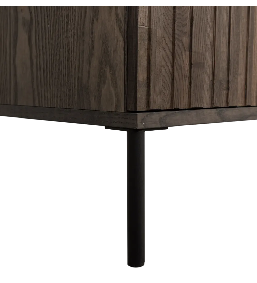 Stolik pod TV NEW GRAVURE 100 cm drewno jesion