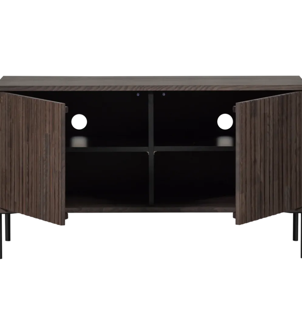Stolik pod TV NEW GRAVURE 100 cm drewno jesion