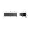 Stolik pod TV NEW GRAVURE 150 cm drewno dębu naturalny