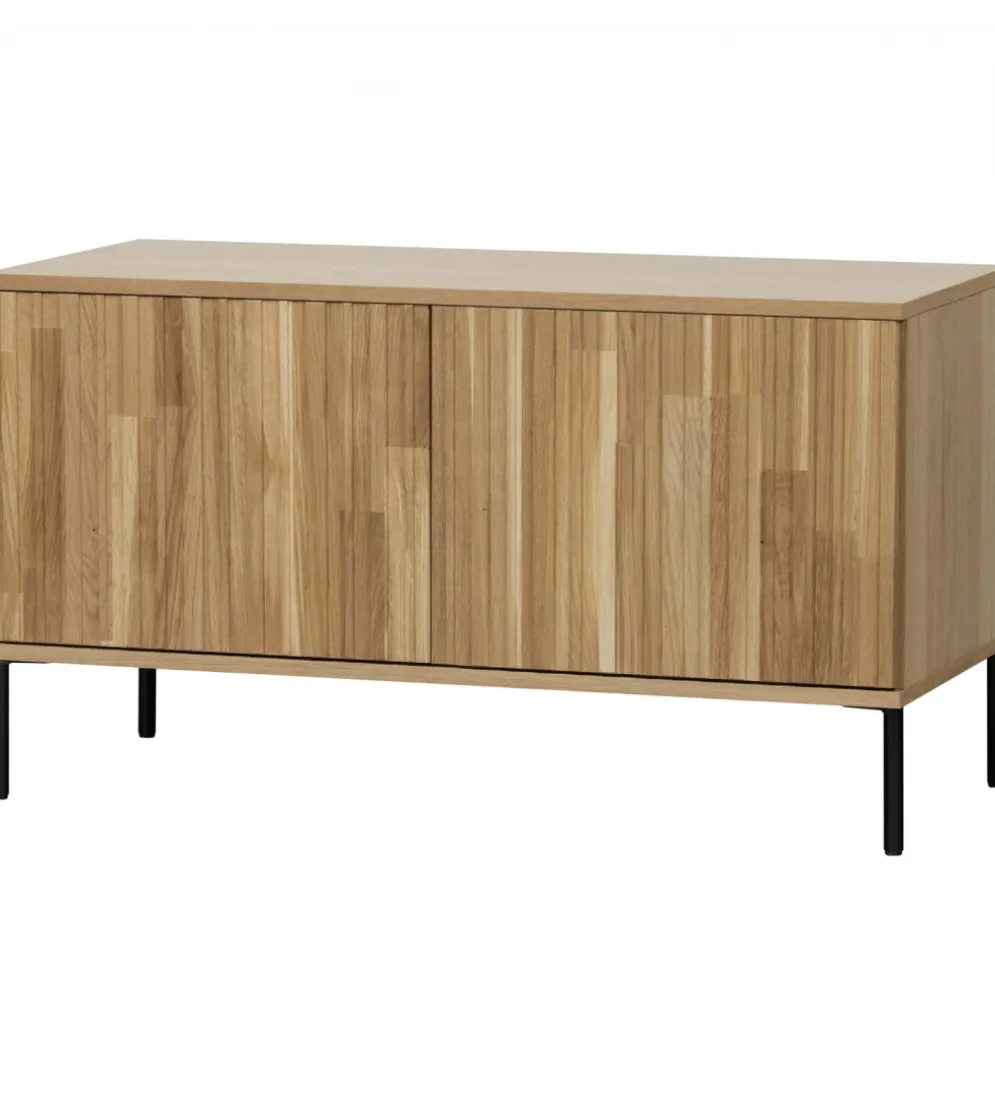 Stolik pod TV NEW GRAVURE 100 cm drewno dębu naturalny