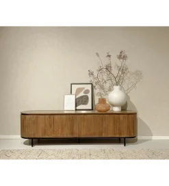 Stolik pod TV NOORK 210 cm drewno mango