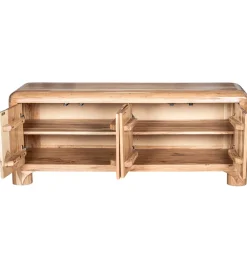 Stolik pod TV OHALDA 140 cm drewno akacja