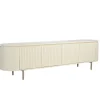 Stolik pod TV PATOU 210 cm jasnobeżowy drewno mango