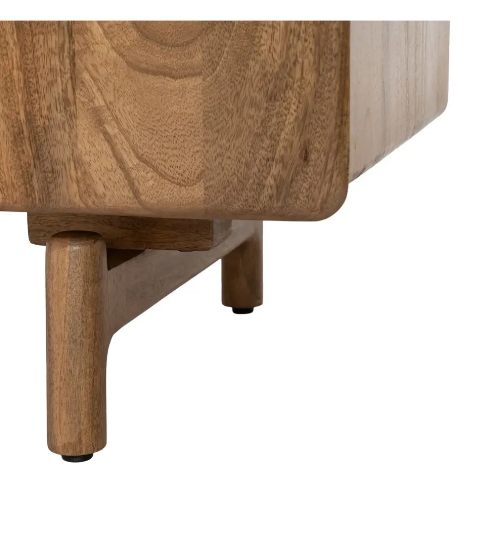 Stolik pod TV PERSOTON 160 cm drewno mango
