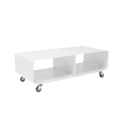 Stolik pod TV PORTABLE 90 cm biały