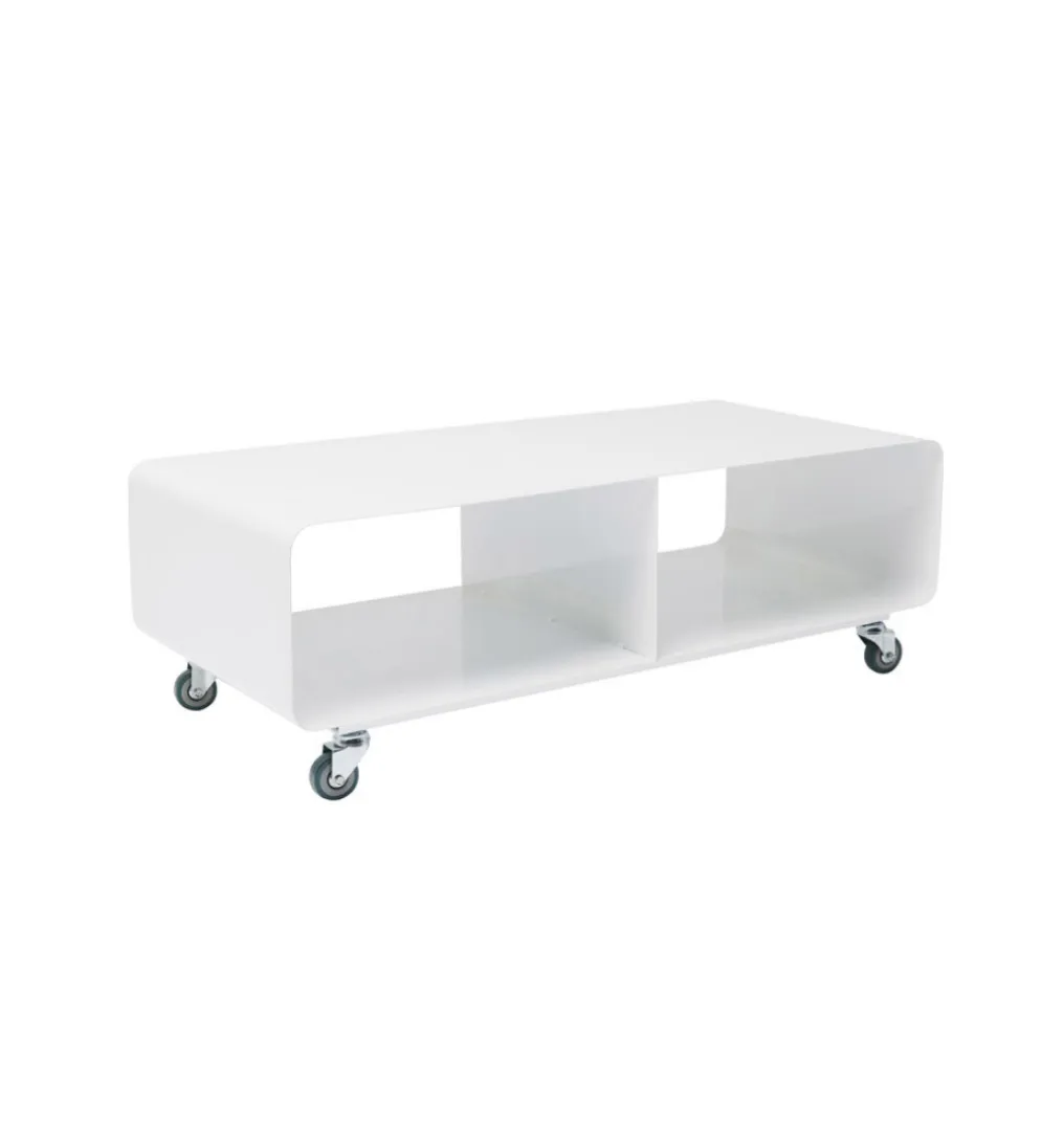 Stolik pod TV PORTABLE 90 cm biały