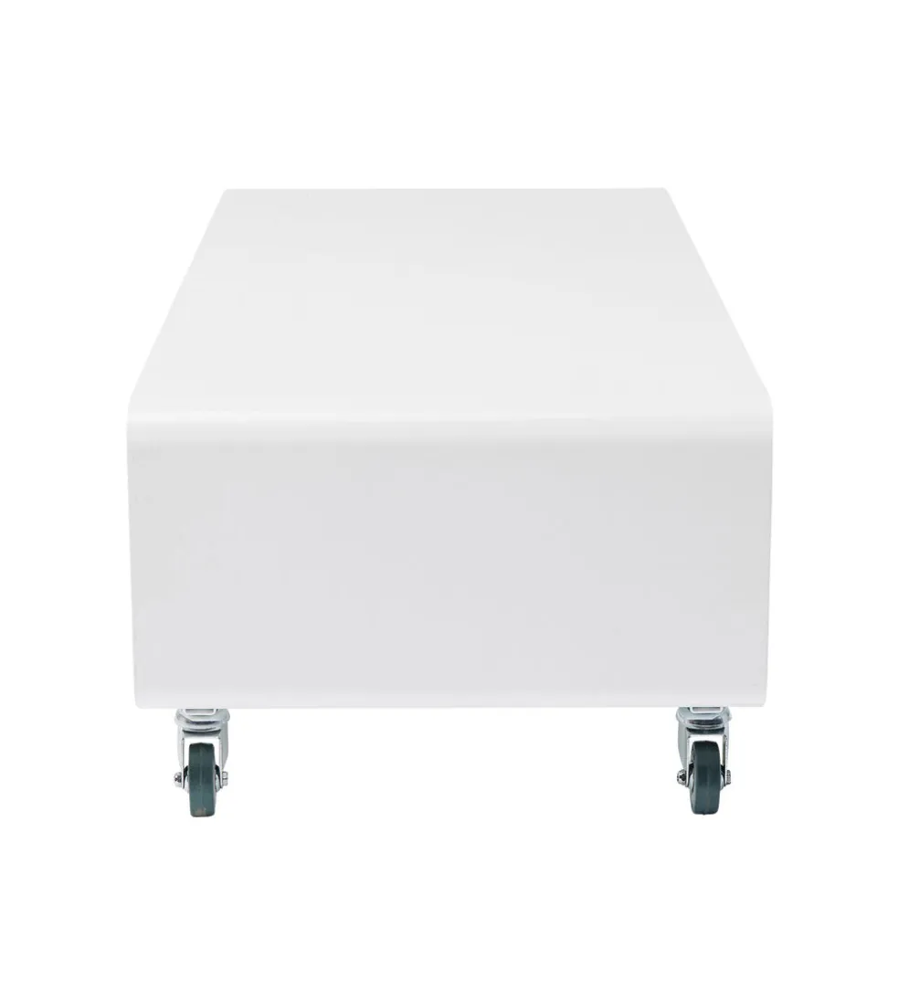 Stolik pod TV PORTABLE 90 cm biały