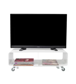 Stolik pod TV PORTABLE 90 cm biały