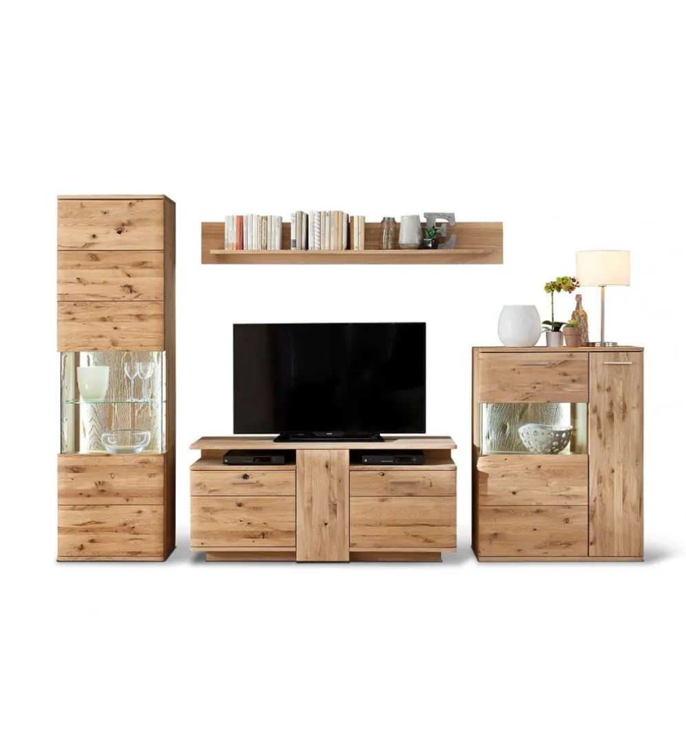 Stolik pod TV SANTORI 150 cm dębowy