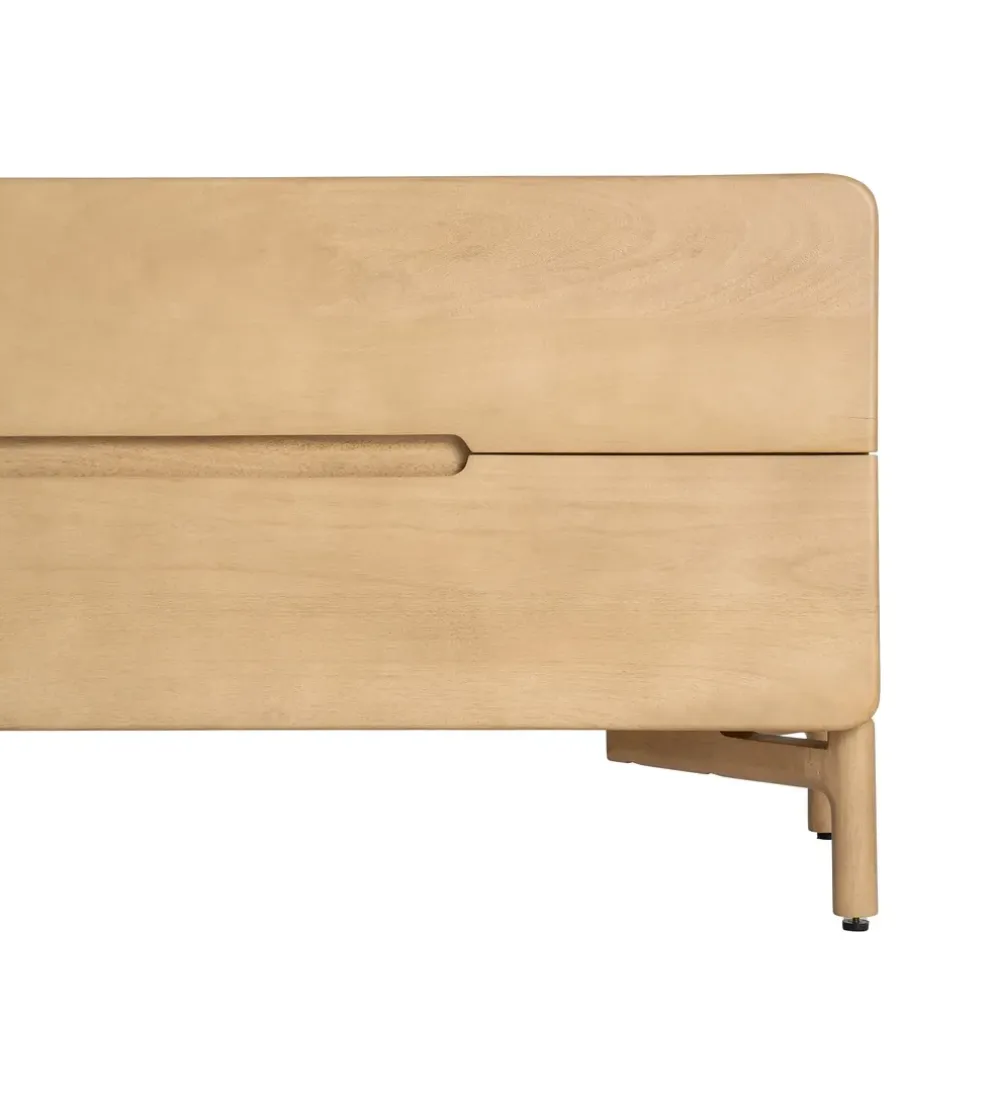 Stolik pod TV SELVADE 160 cm drewno mango