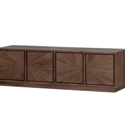 Stolik pod TV SUN 150 cm drewno teak brązowy