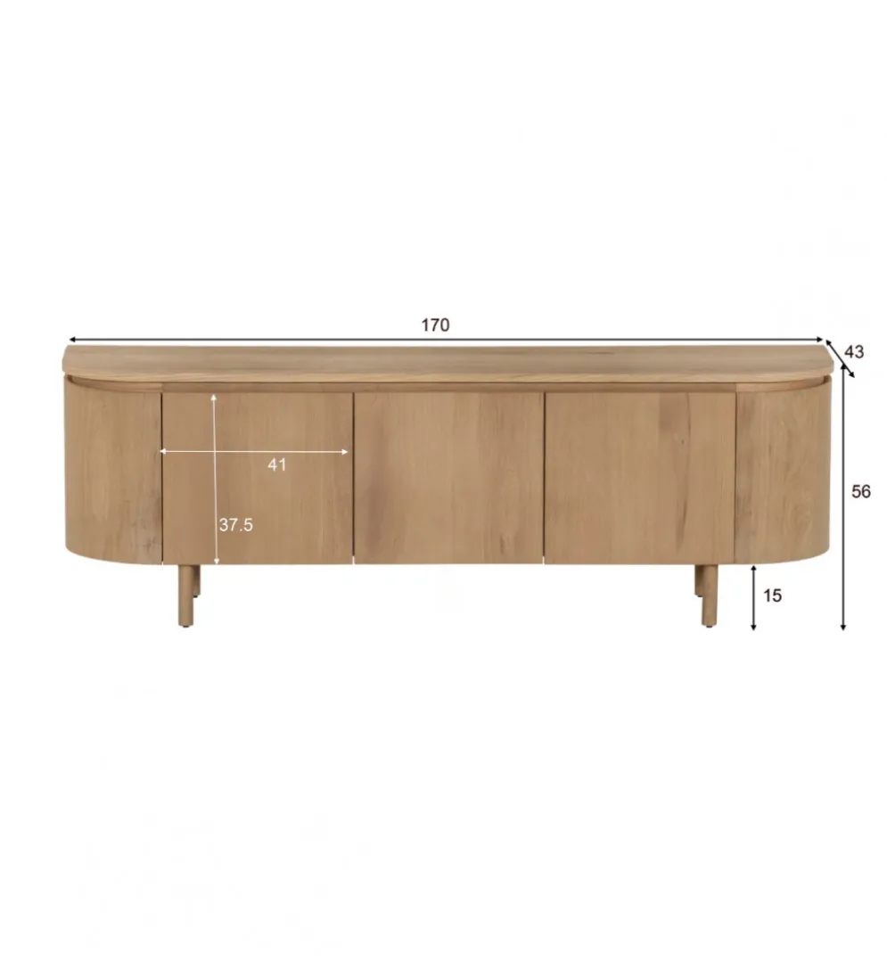 Stolik pod TV Tobago 170 cm naturalny
