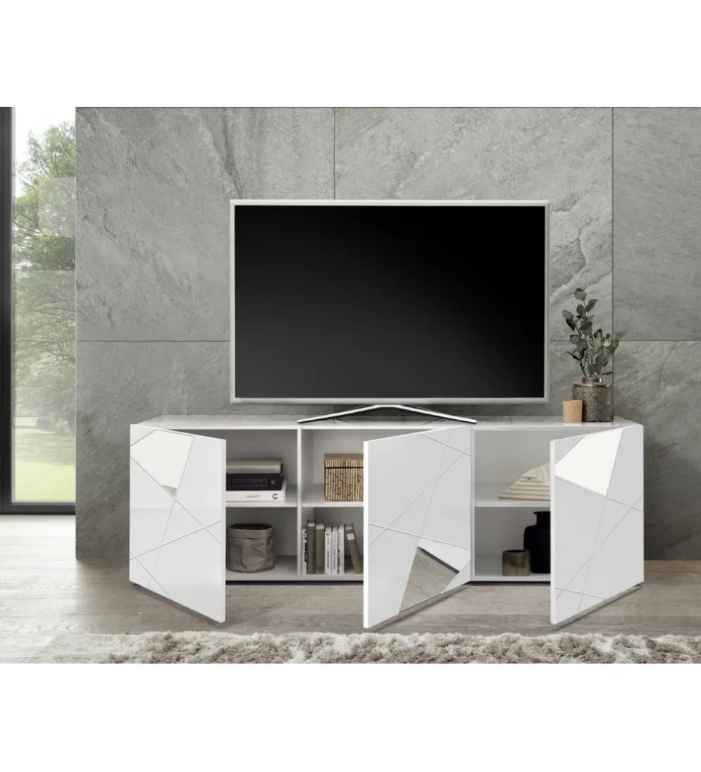 Stolik pod TV VITTORIA 181 cm biały