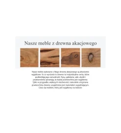 Stolik pod Tv Welden 140 cm drewno akacja