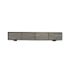 Stolik pod TV wiszący MOUNTAIN SOUL 200 cm drewno akacja czarny