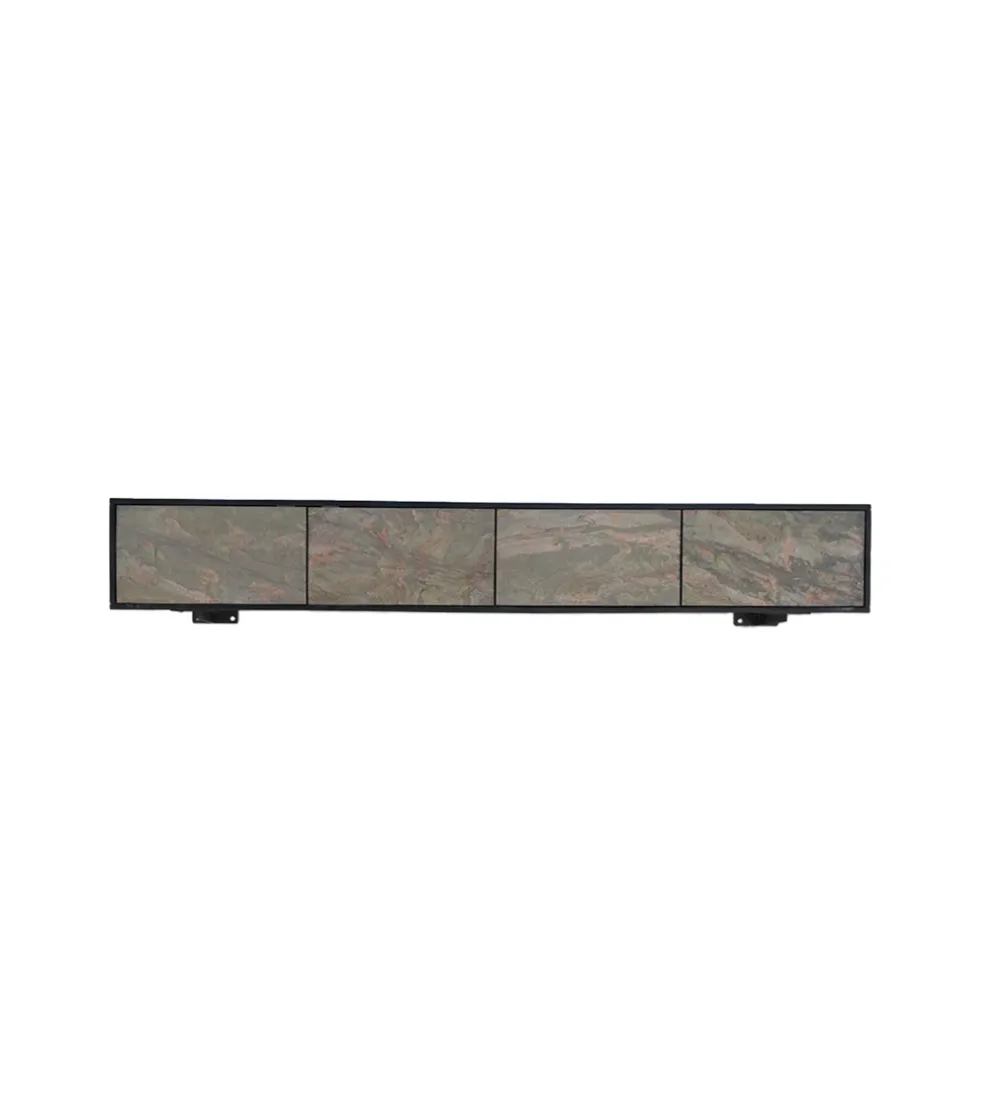 Stolik pod TV wiszący MOUNTAIN SOUL 200 cm drewno akacja czarny