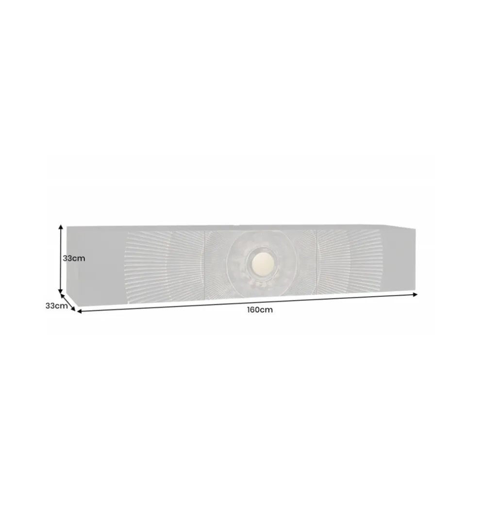 Stolik pod TV wiszący SWEET GOLDEN SUNSET 160 cm drewno mango