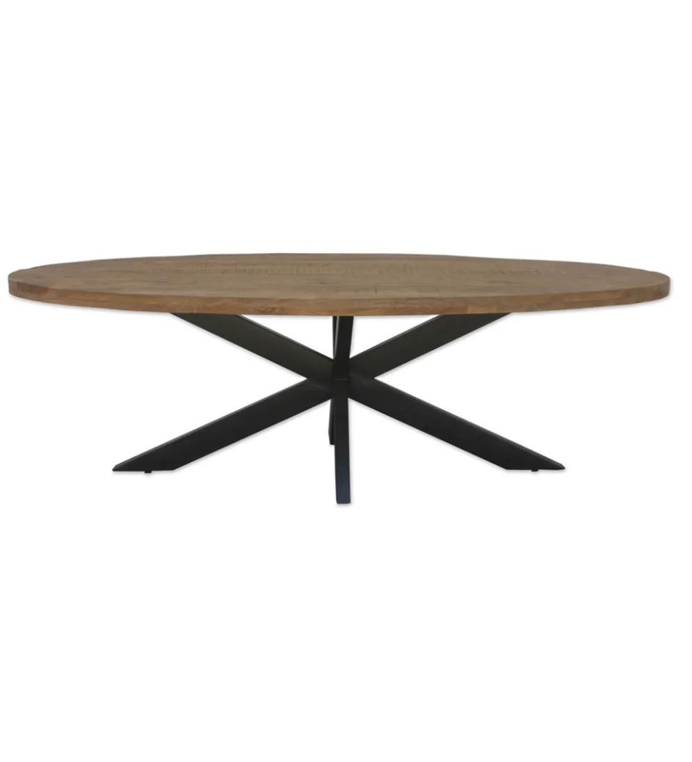 Stół owalny OVAL 240 cm drewno mango