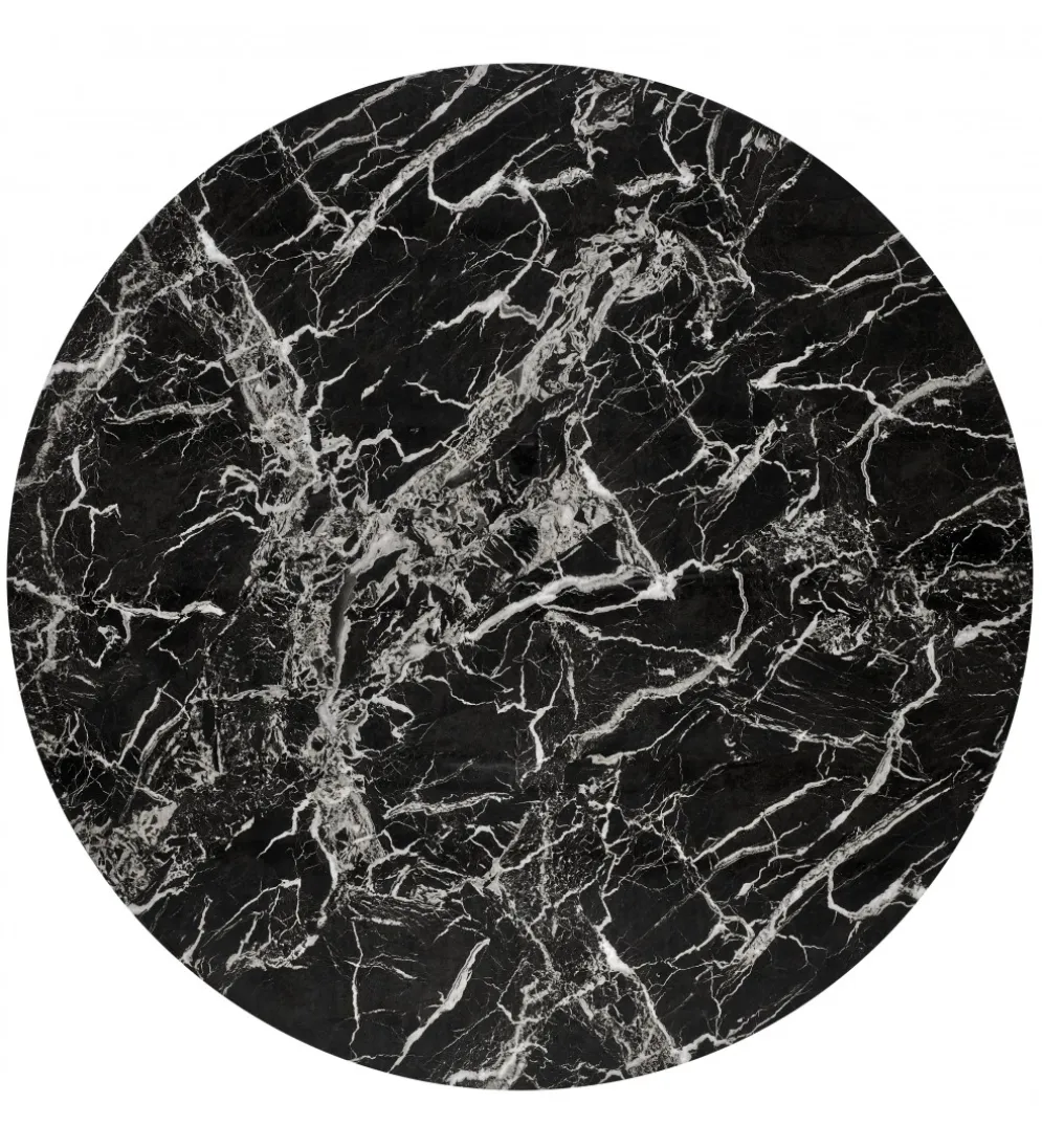 Stół RAYMOND II 100 cm w optyce czarnego marmuru