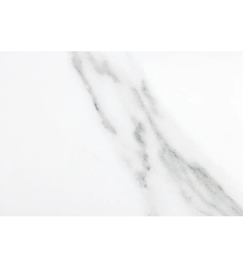 Stół rozkładany ARKANSAS 160 cm - 200 cm ceramika w optyce białego marmuru