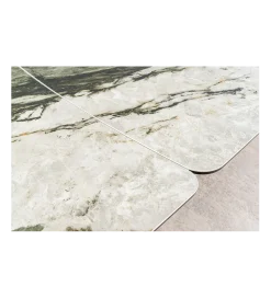 Stół rozkładany ELEMENTS od 180 do 260 cm ceramika efekt marmur taupe