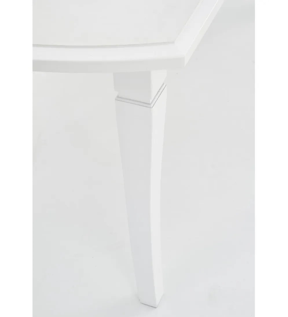 Stół rozkładany FRYDERYK 160 cm - 240 cm biały