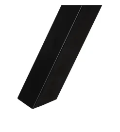 Stół rozkładany JAMEOX 120 cm czarny blat ceramika w optyce marmuru
