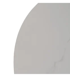 Stół rozkładany JAMEOX 120 cm czarny blat ceramika w optyce marmuru