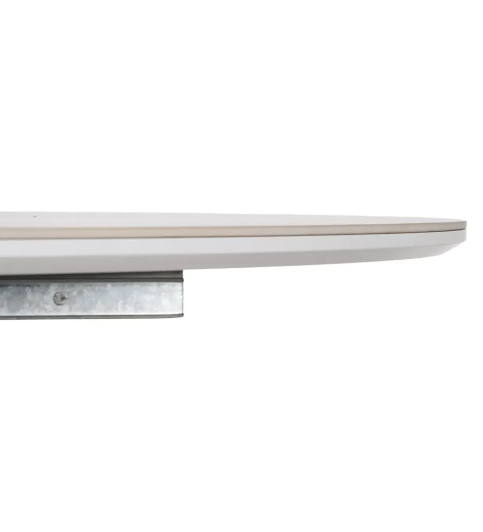 Stół rozkładany JAMEOX 120 cm czarny blat ceramika w optyce marmuru