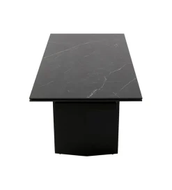 Stół rozkładany NOVEL 180 cm -220 cm - 260 cm ceramika w optyce czarnego marmuru