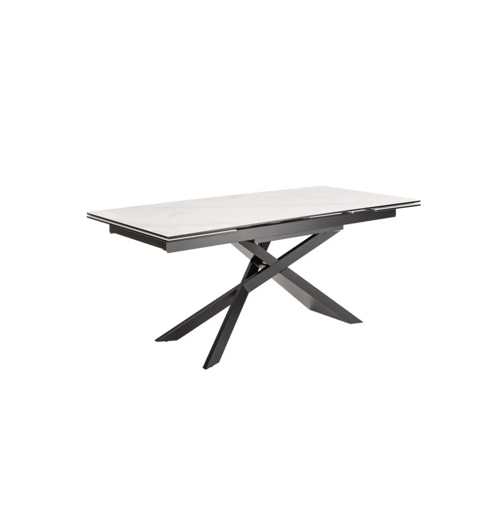 Stół rozkładany ONTARIO Euphoria 180 cm - 220 cm - 260 cm ceramika w optyce marmuru